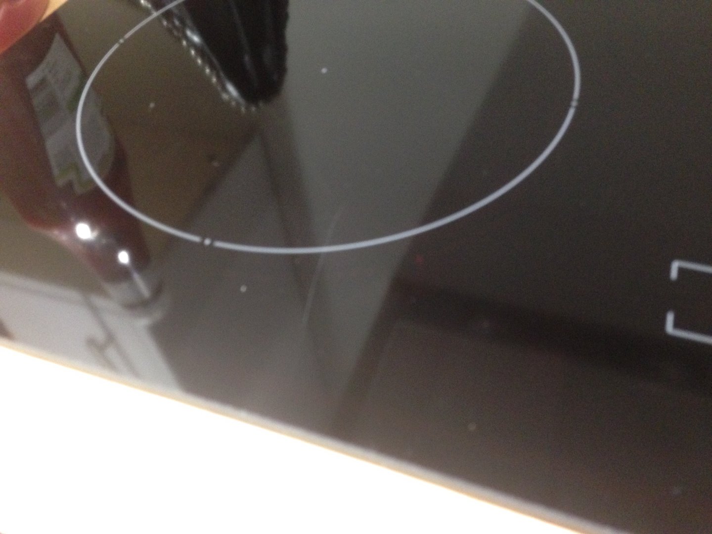 scratched hob
